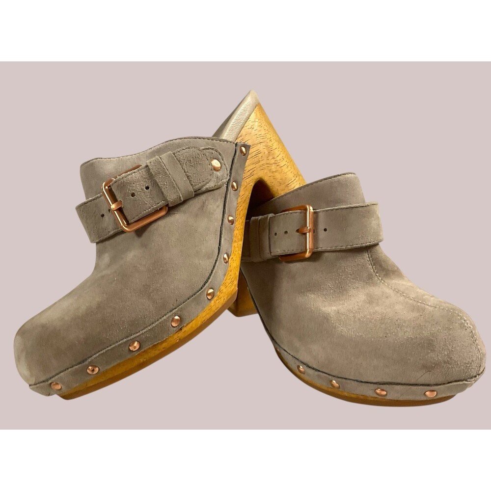 Jambu Women's Serafina Slide Clogs Heels Size 7M Leather Uppers